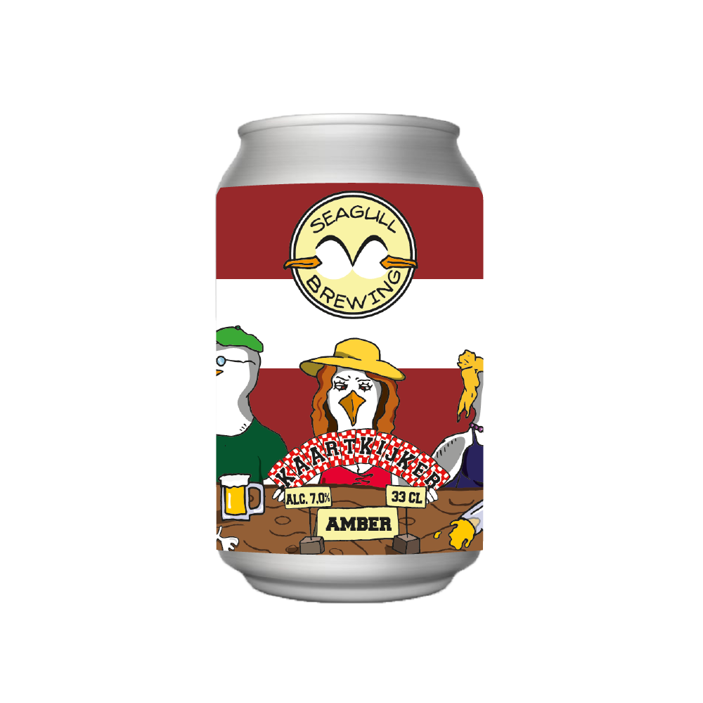 Blikje Kaartkijker amber Scotch ale van Seagull Brewing